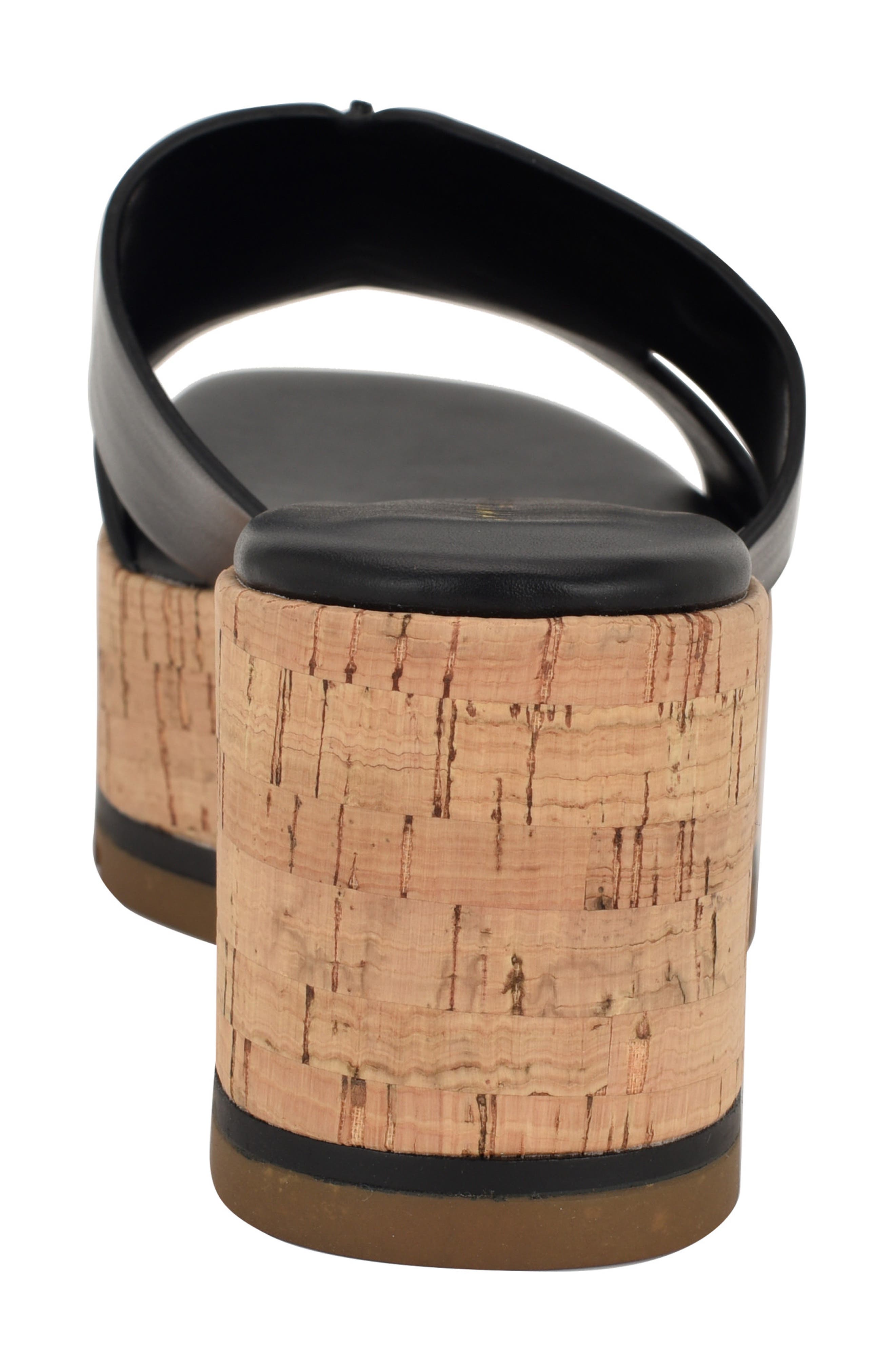 Tommy Hilfiger Heliena Platform Wedge Slide Sandal, Alternate, color, Black01