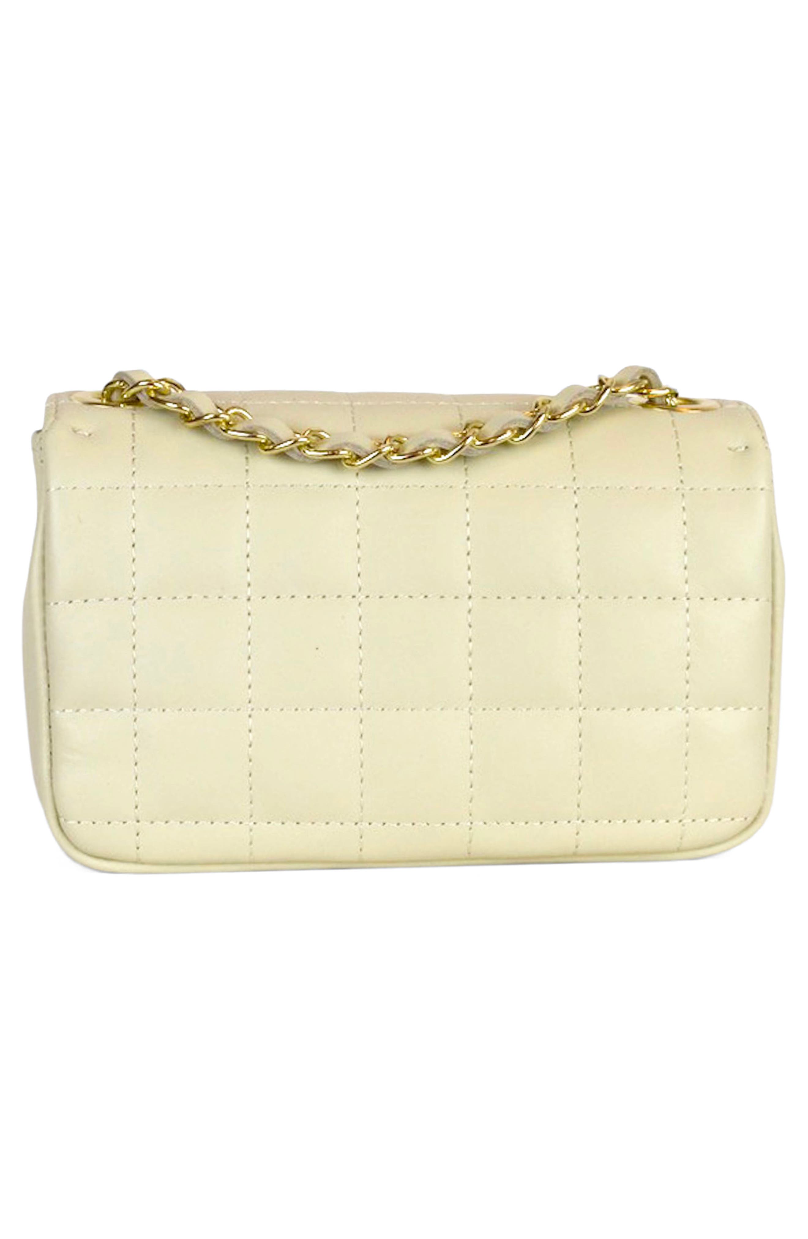 Persaman New York Evelyn Quilted Shoulder Bag, Alternate, color, Beige