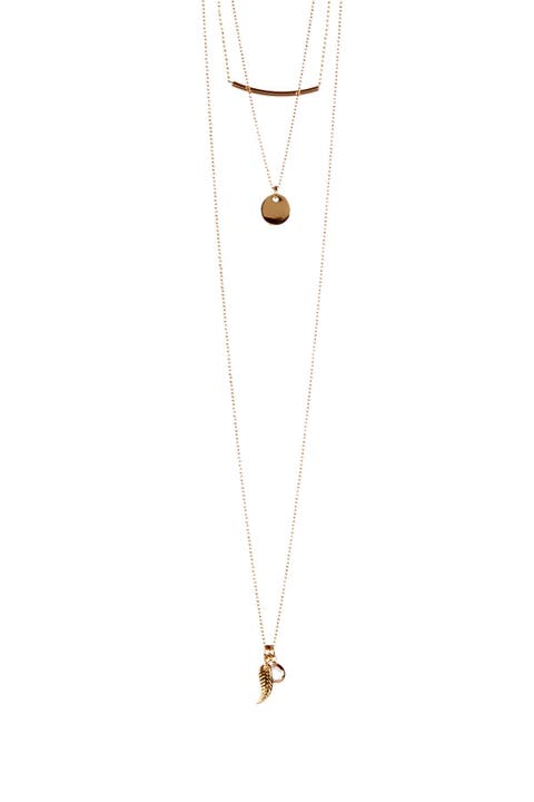 14K Gold Plated Layered Mixed Necklace