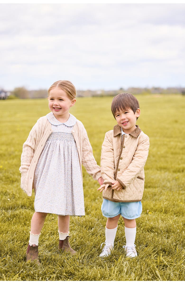 Little English Kids' Floral Smocked Peter Pan Dress, Alternate, color, Winthrop Floral