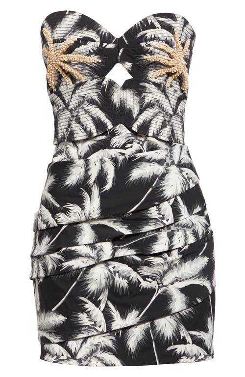 Johanna Ortiz Sombra Tropical Beaded Minidress