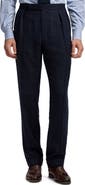 Ralph Lauren Purple Label Gregory Pleated Glen Plaid Cashmere Trousers