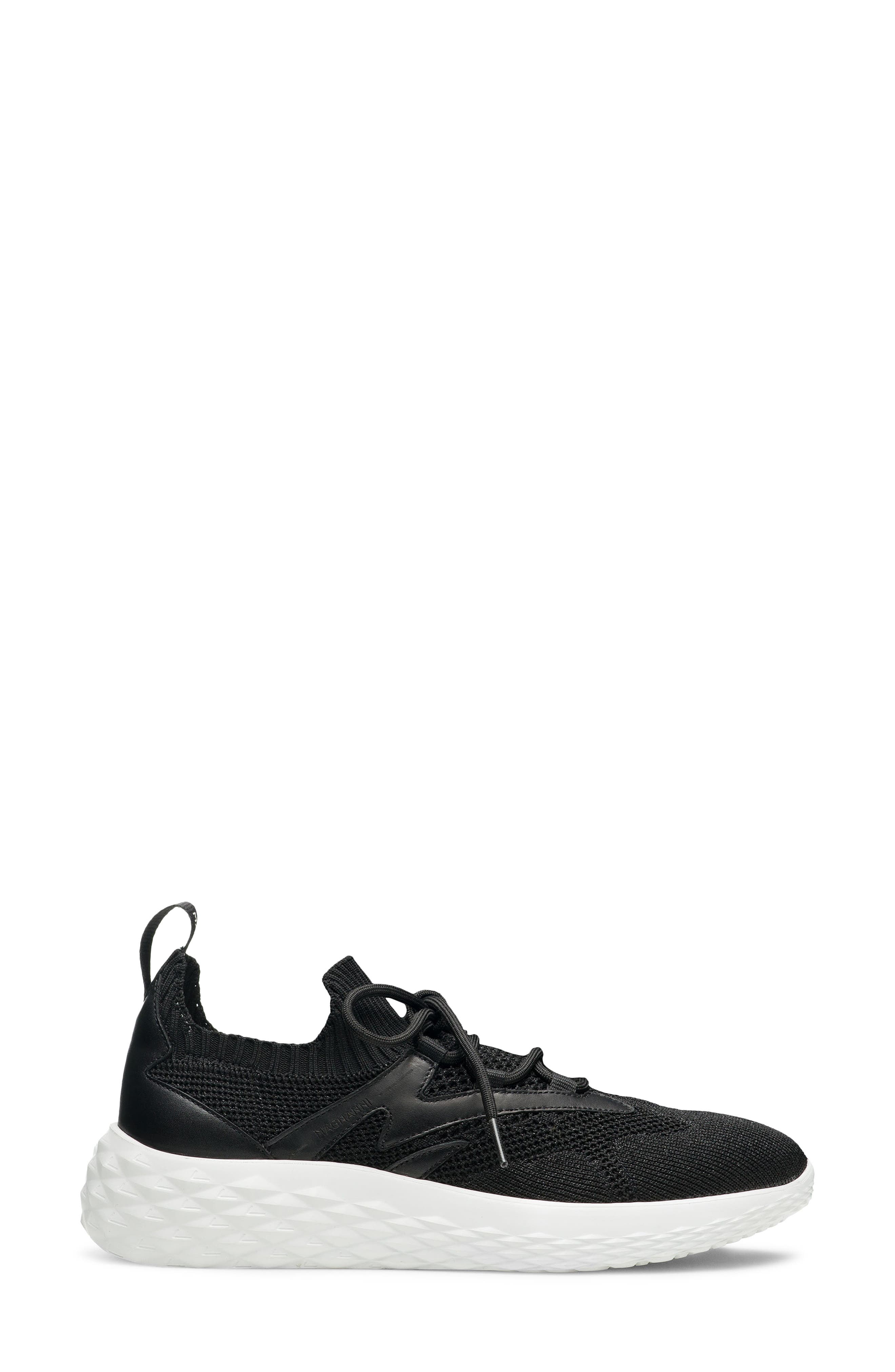 Magnanni Alto Platform Sneaker, Alternate, color, Black