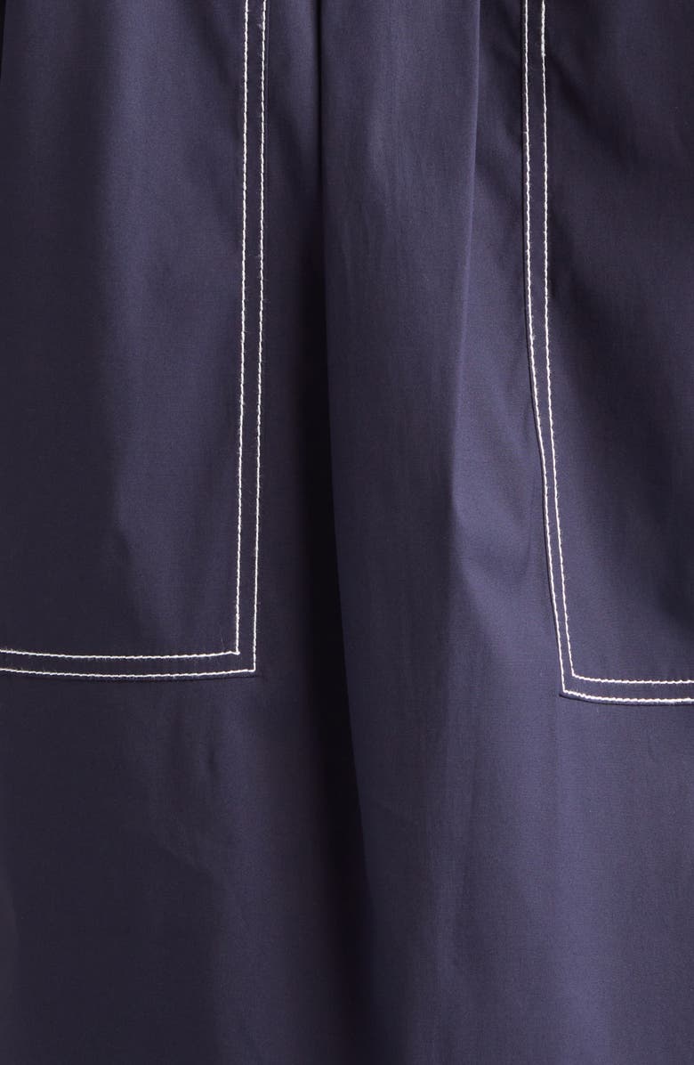 Veronica Beard Phelix Poplin Shift Minidress, Alternate, color, Navy