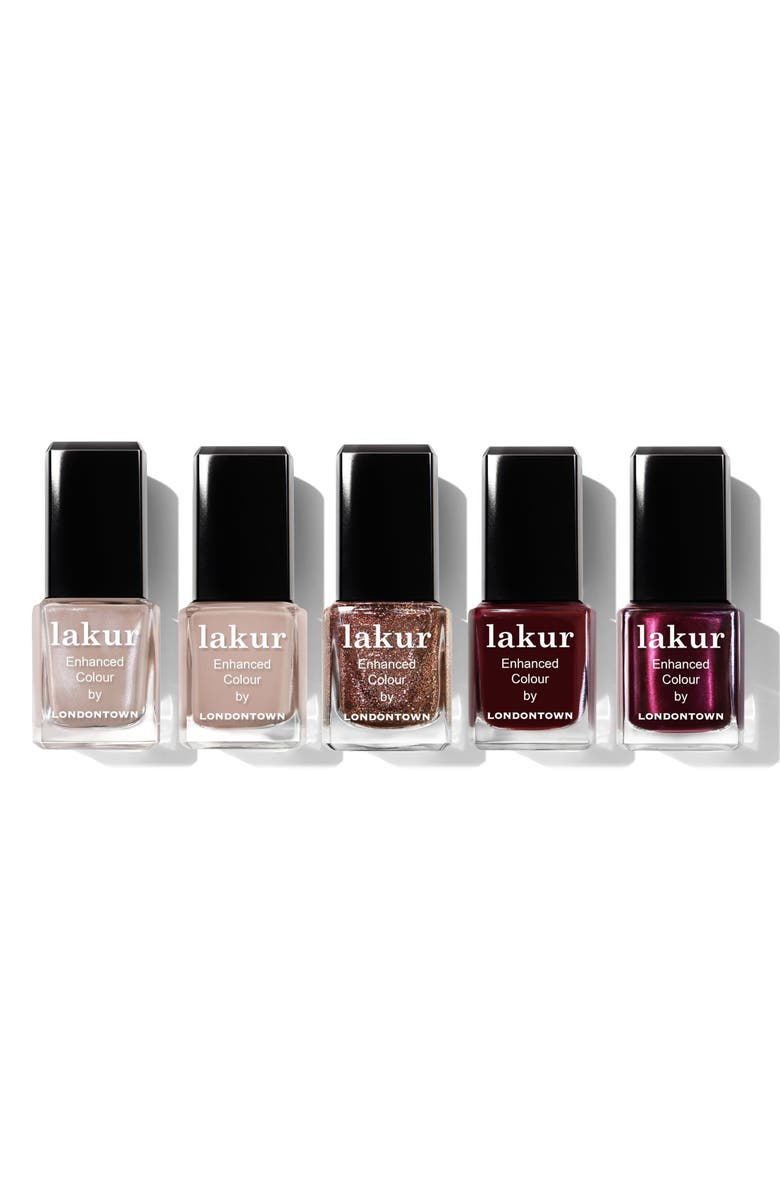 Londontown Winter Whimsy 5-Piece Nail Color Set $60 Value, Main, color,