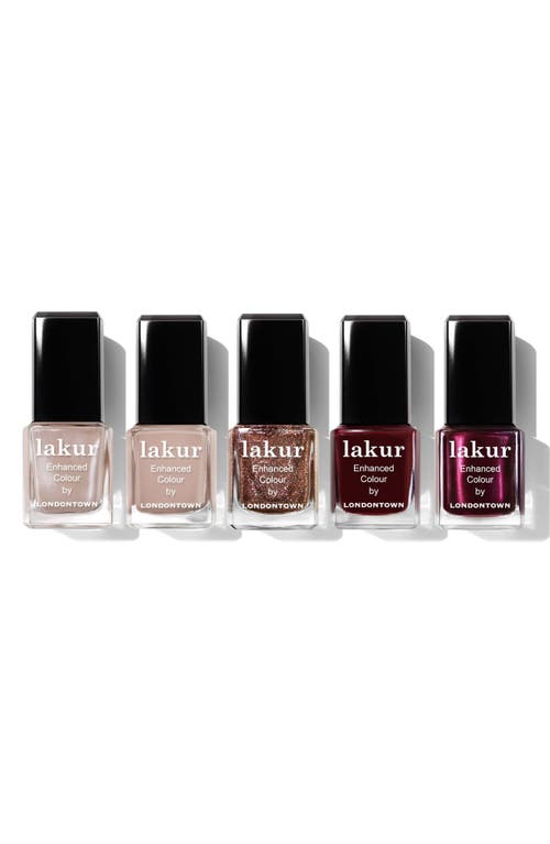 Londontown Winter Whimsy 5-Piece Nail Color Set $27 Value in Multi 