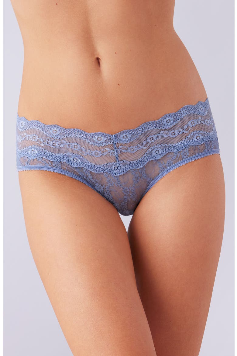 'Lace Kiss' Hipster Briefs, Main, color, COUNTRY BLUE