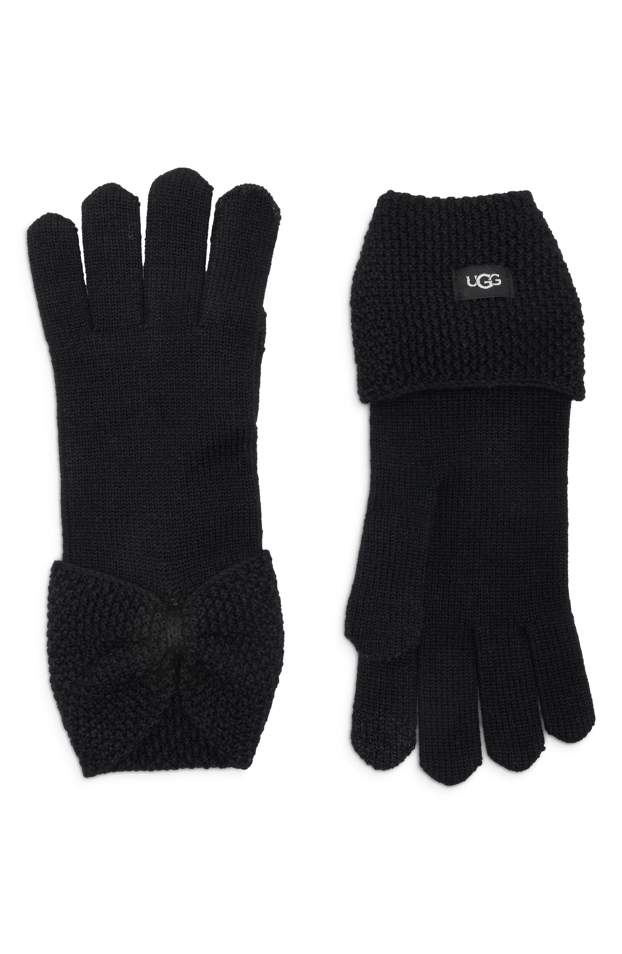 UGG® Bow Wool Blend Tech Glove