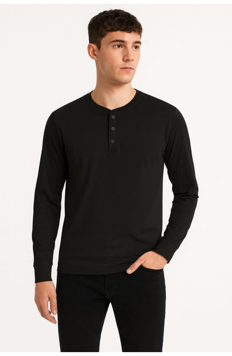 BenBen 3 Pack Mens Long Sleeve Henley Tees, Alternate, color, Green/Stone/Blue