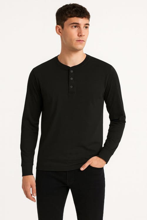 Benben 3 Pack Mens Long Sleeve Henley Tees