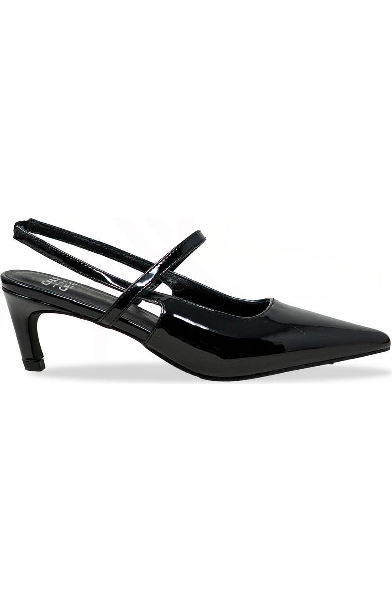 CHASE AND CHLOE Zandra Slingback Pump, Alternate, color, Black Patent