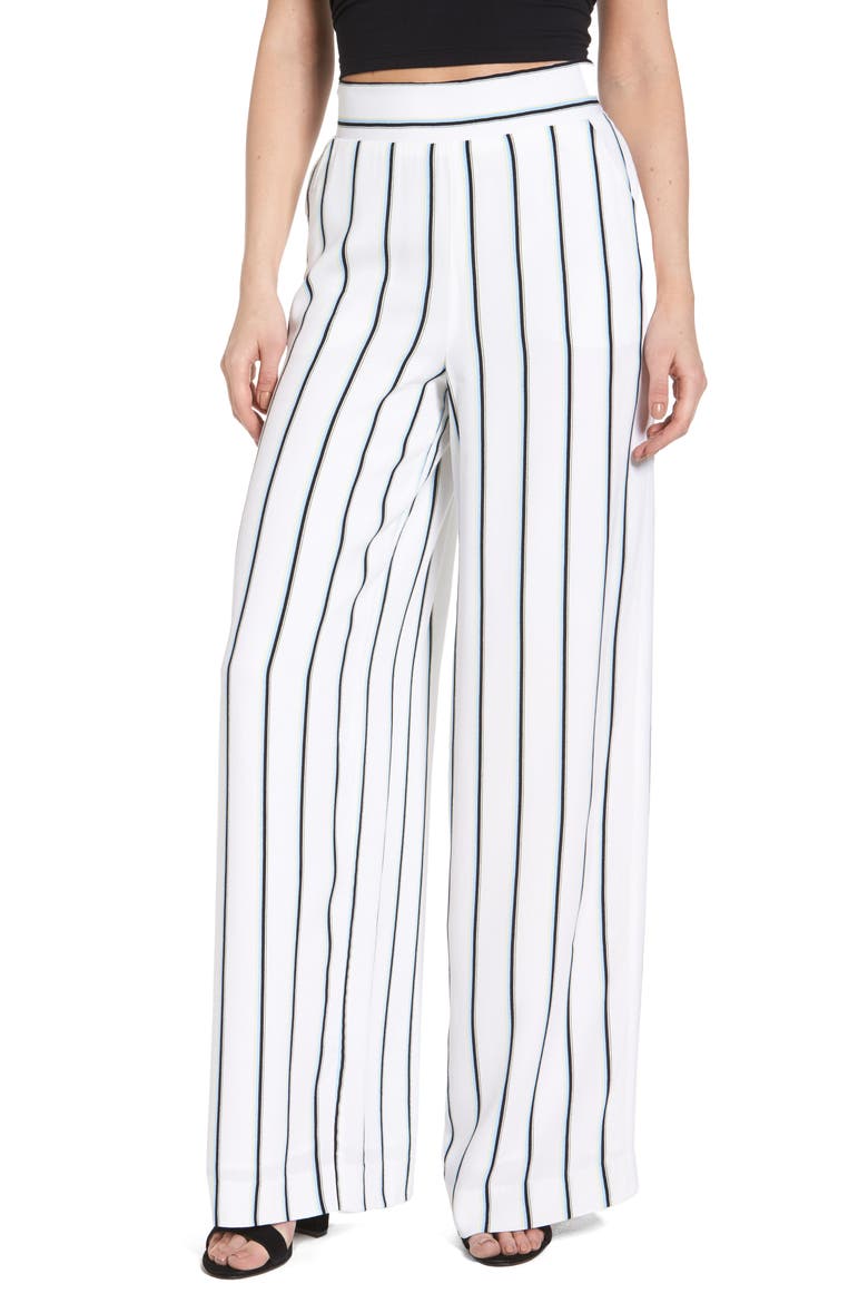 High Waist Wide Leg Pants, Main, color, CLOUD