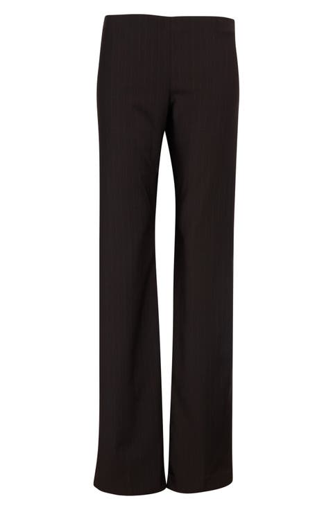 Malek Pinstripe Stretch Straight Leg Pants