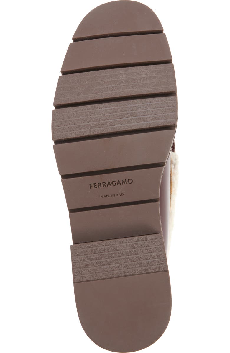 FERRAGAMO Vara Bow Genuine Shearling Lined Loafer, Alternate, color,