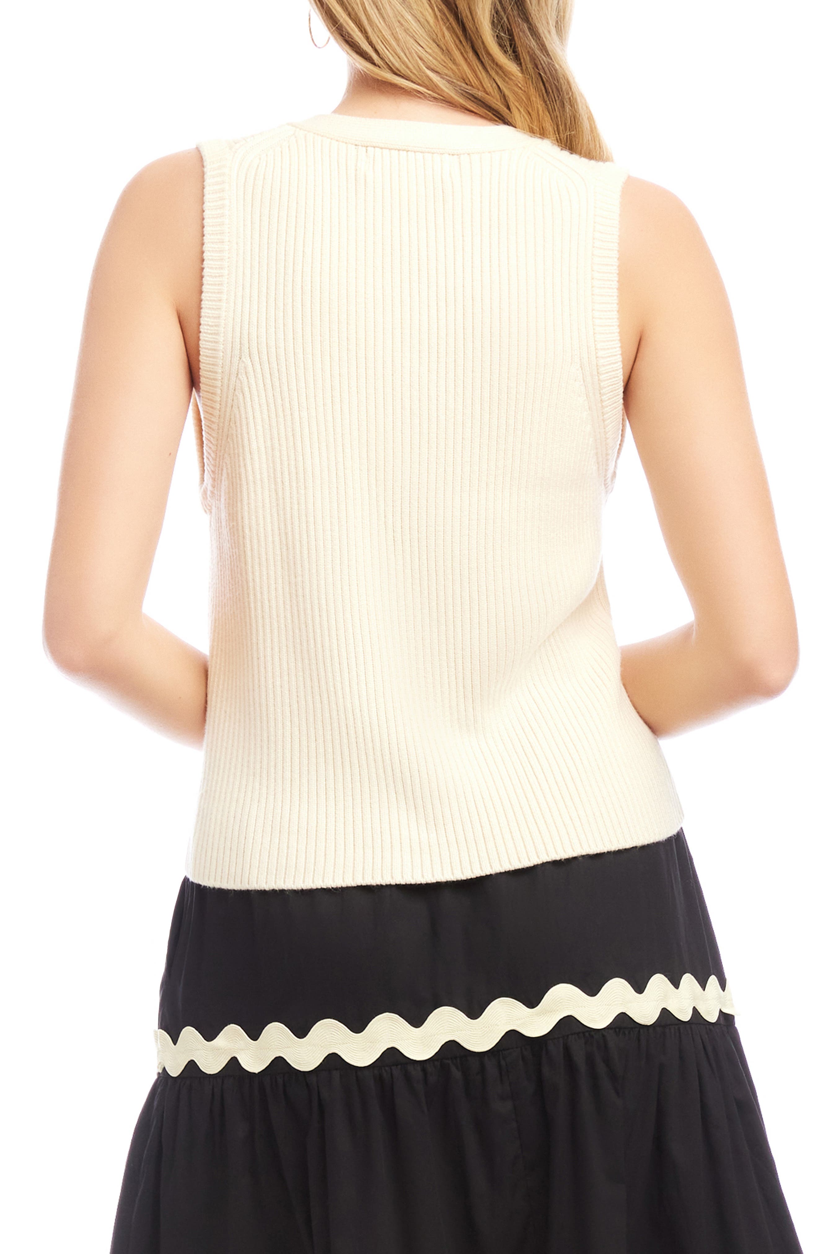 Rib Sweater Vest - image 2
