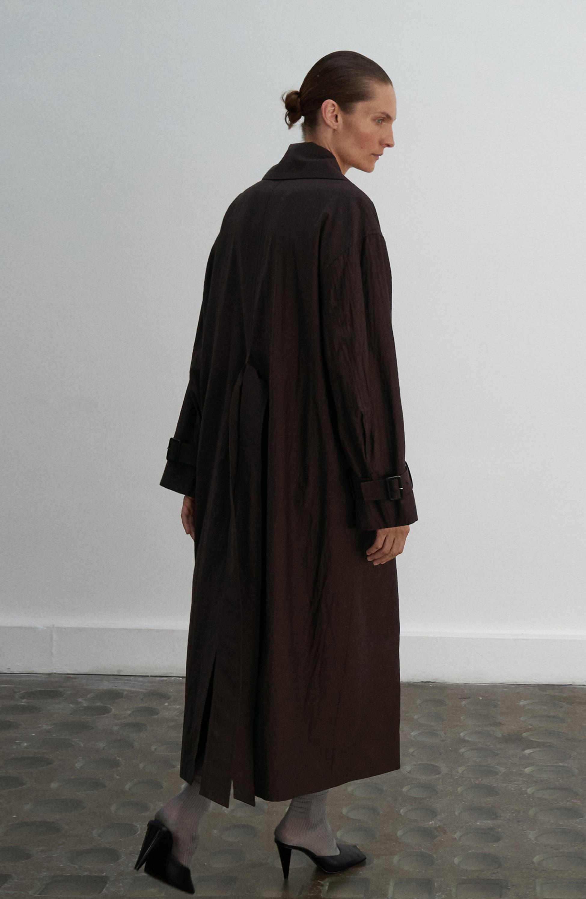 Selection Virgin Wool Blend Trench Coat