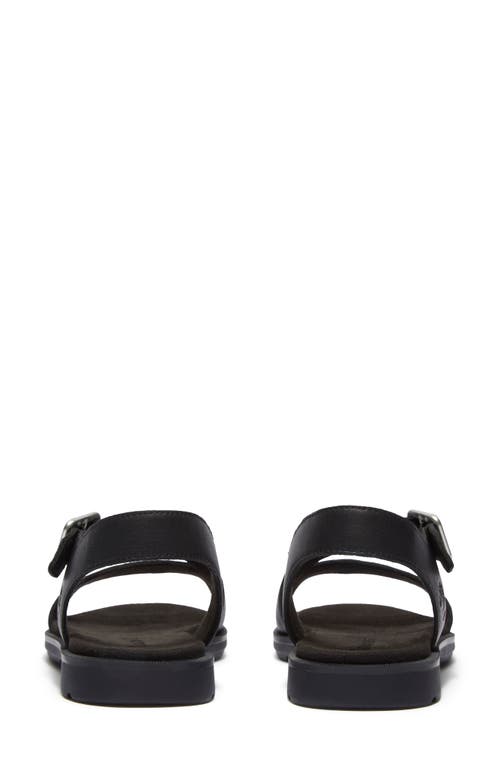Timberland Flat Sandals Woman Color Black In Black Full Grain