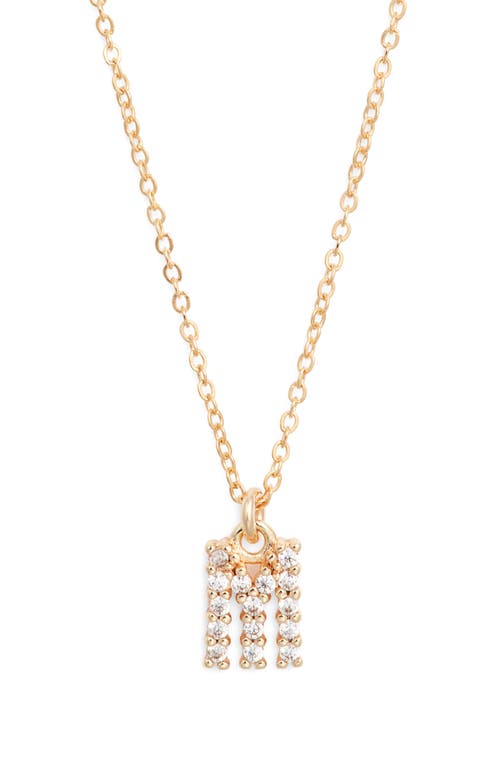 Set & Stones Gemma Initial Necklace In Gold