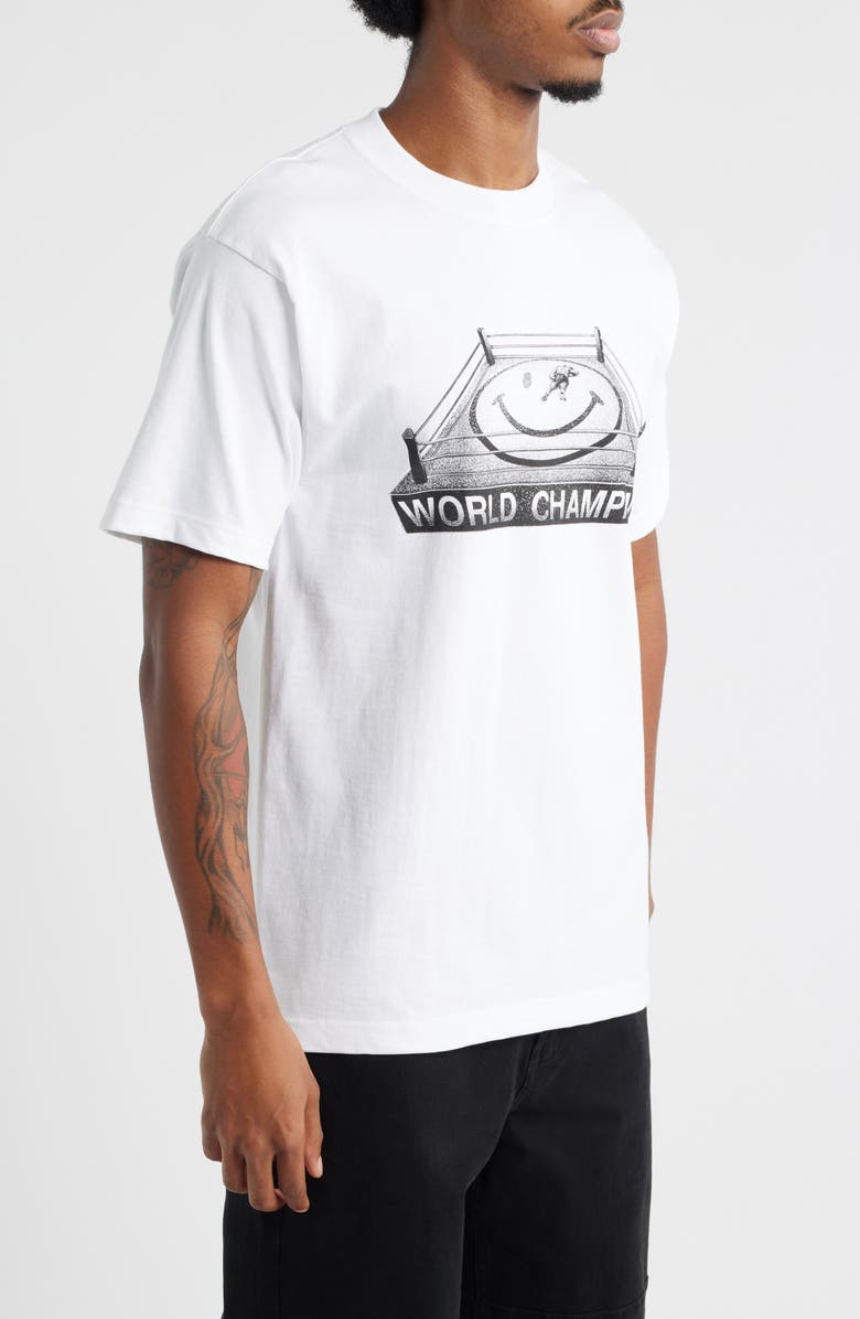 MARKET Smiley KO Cotton Graphic T-Shirt, Alternate, color, White