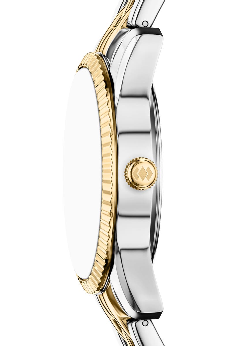 Fossil Scarlette Crystal Marker Bracelet Watch, 34mm, Alternate, color, Black/ Two Tone