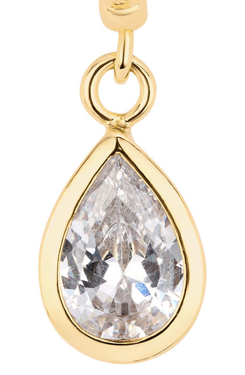 ATHRA LUXE The Beaded Pear Drop Huggie Earrings, Alternate, color, 