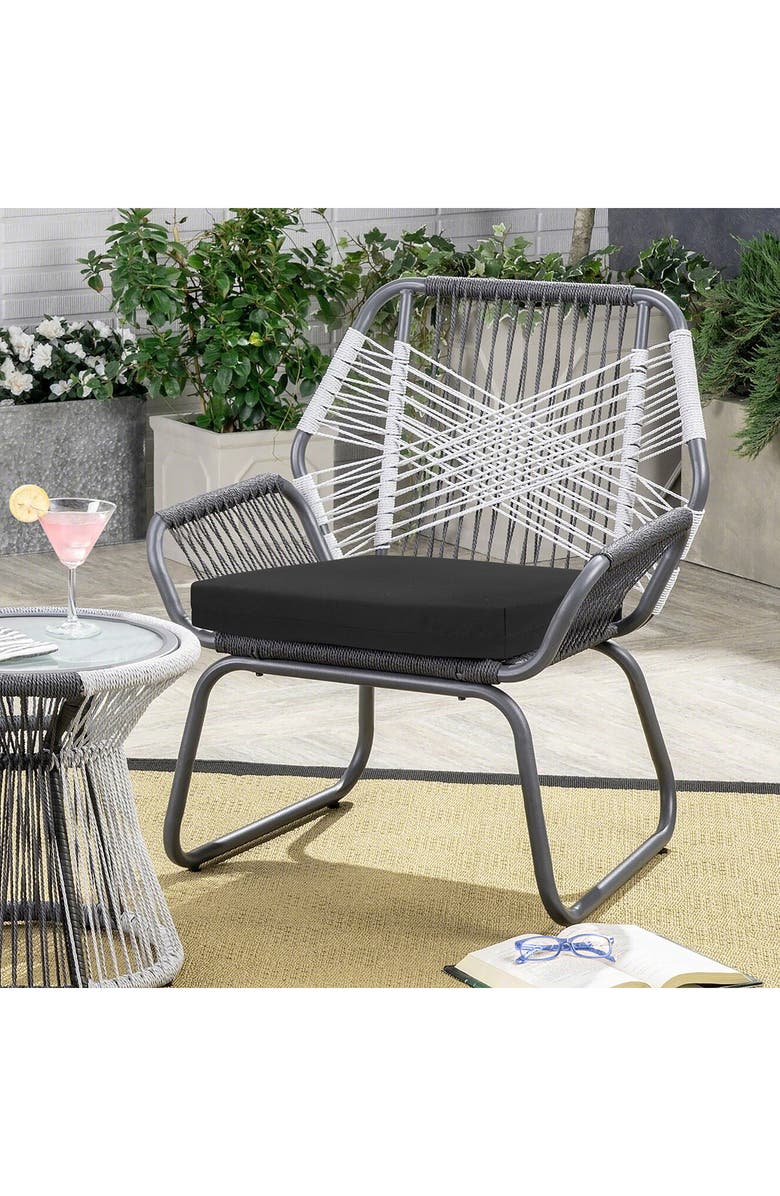 Outdoor Decor by Commonwealth Patio Arm Chair Cushion, Alternate, color, Black