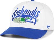 '47 Men's '47 Cream Seattle Seahawks Throwback Enfield Hitch Adjustable Hat