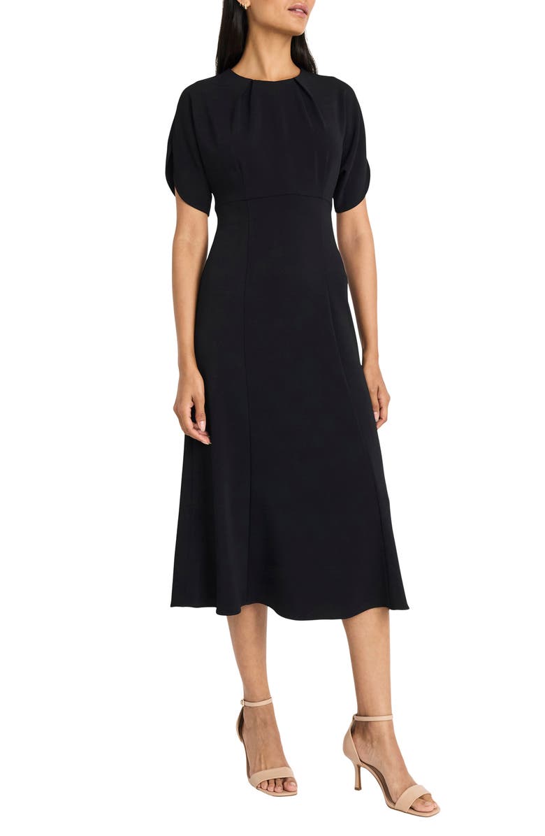 Maggy London Tulip Sleeve Fit & Flare Midi Dress, Main, color, 
