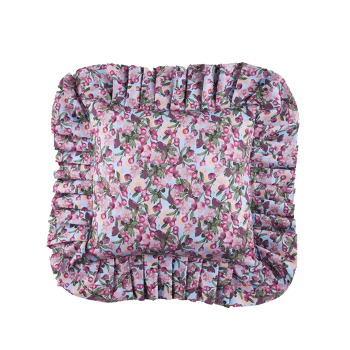 Sophie Williamson Design Ruffled Pillow Cover Romance In Pink