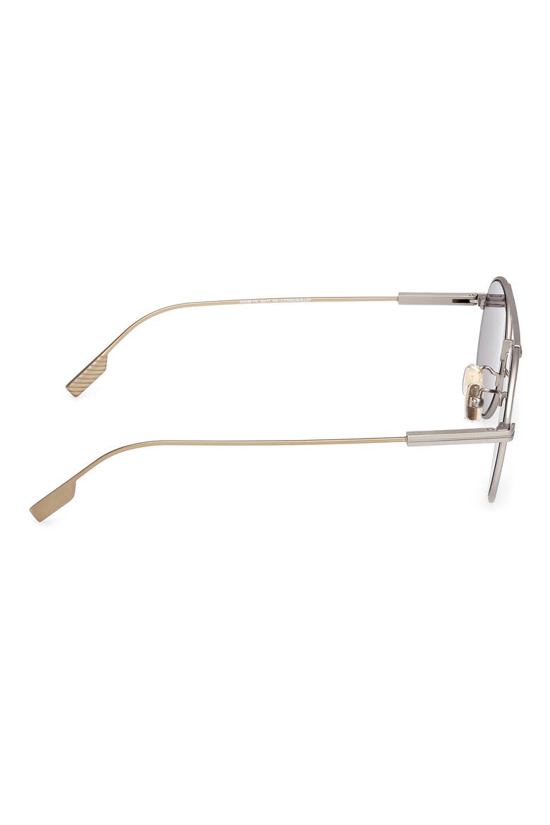 55mm Pilot Sunglasses, Alternate, color, MATTE SATIN PALLADIUM