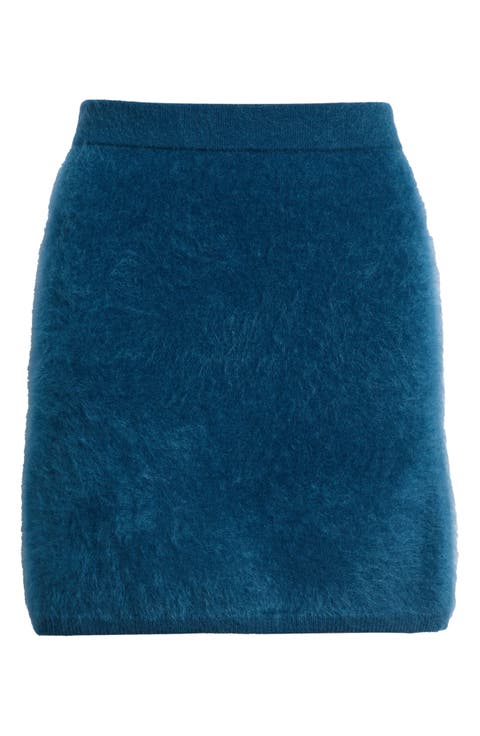 Brushed Cashmere Miniskirt