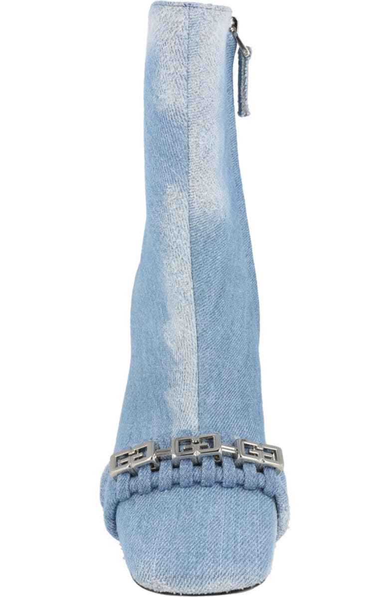 Givenchy Square Toe Denim Ankle Boot, Alternate, color, Medium Blue