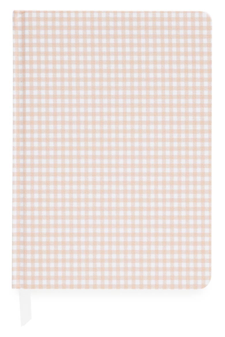 Check Tailored Journal, Main, color, PINK GINGHAM