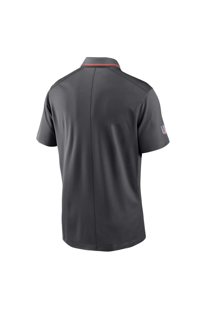 Men's Nike Anthracite Cleveland Browns Sideline Victory Performance Polo, Alternate, color, Anthracite