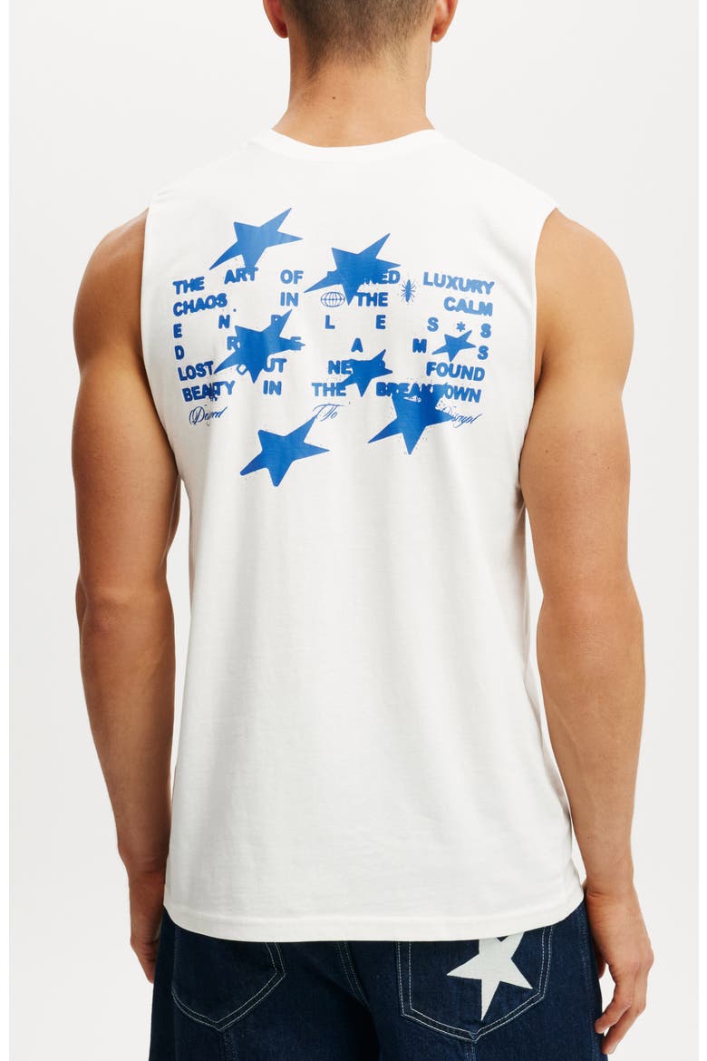Men's Graphic Muscle, Alternate, color, Vintage White Art Of Luxury