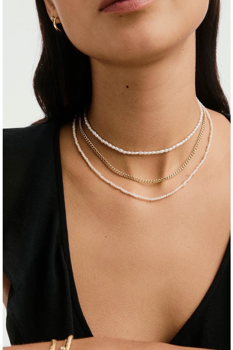 Curb Chain Necklace, Alternate, color, Yellow Gold
