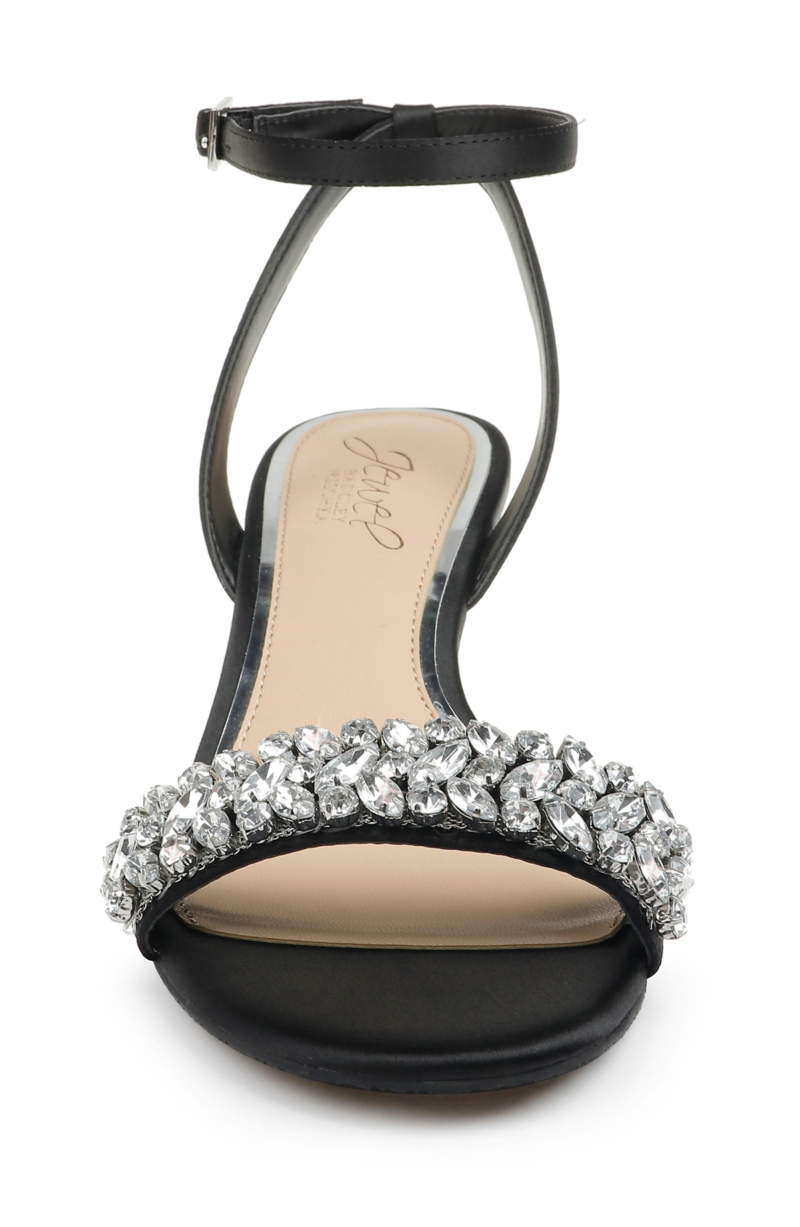 Jewel Badgley Mischka Bellevue Ankle Strap Wedge Sandal, Alternate, color, 