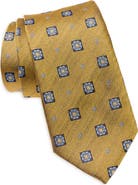 Jack Victor Geometric Medallion Silk Tie