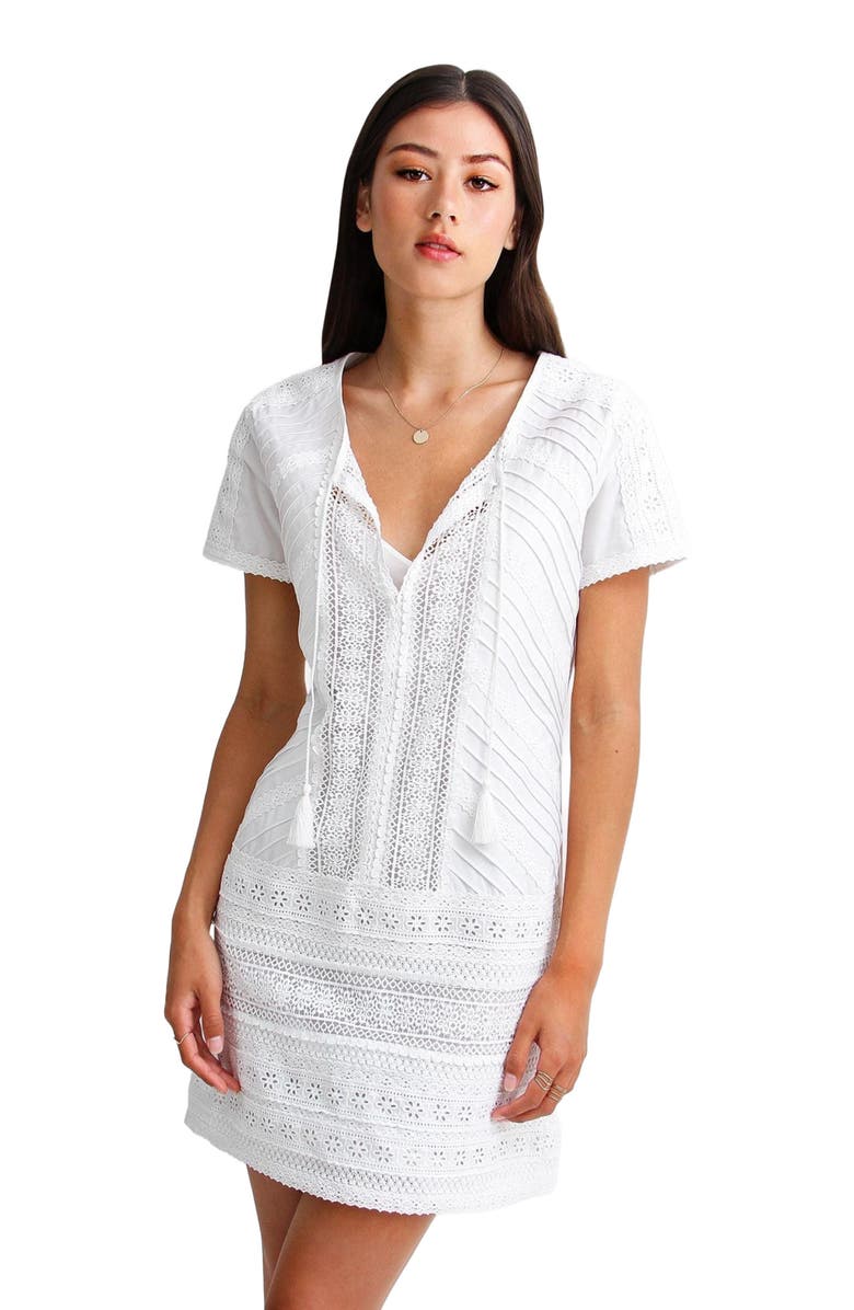 Belle & Bloom Summer Forever Mini Dress, Alternate, color, White