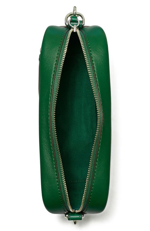 Tory Burch Mini Miller Soft Leather Crossbody Bag In Green