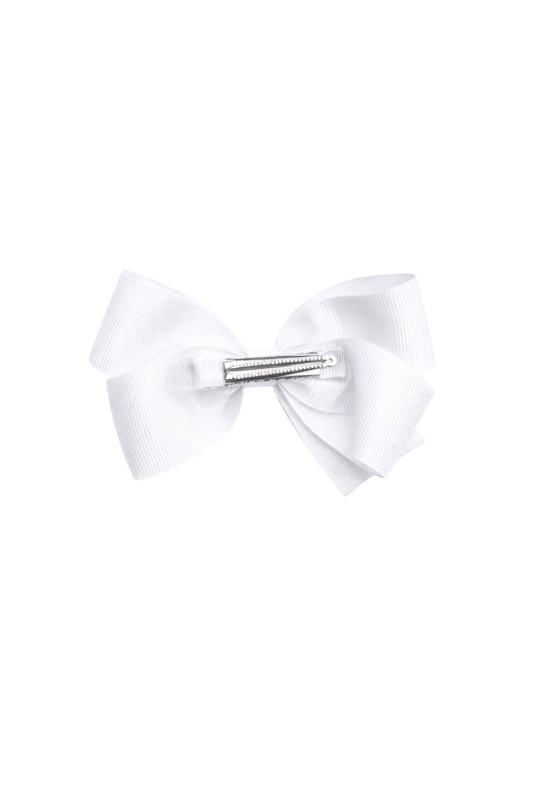 American Flag Hair Bow, Alternate, color, White