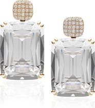 GOSHWARA Gossip Cushion Cut Drop Earrings