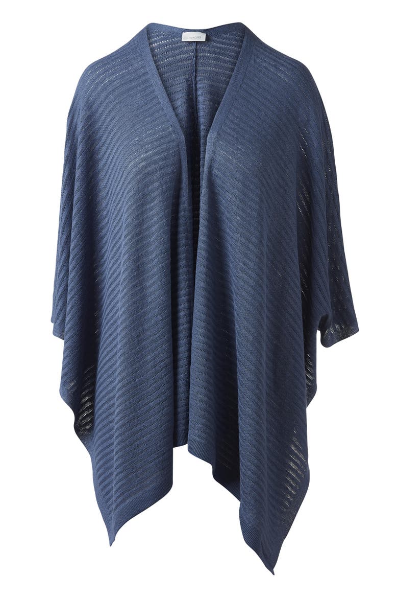 Openwork Ruana, Main, color, Indigo