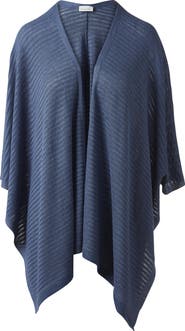 Kinross Cashmere Openwork Ruana