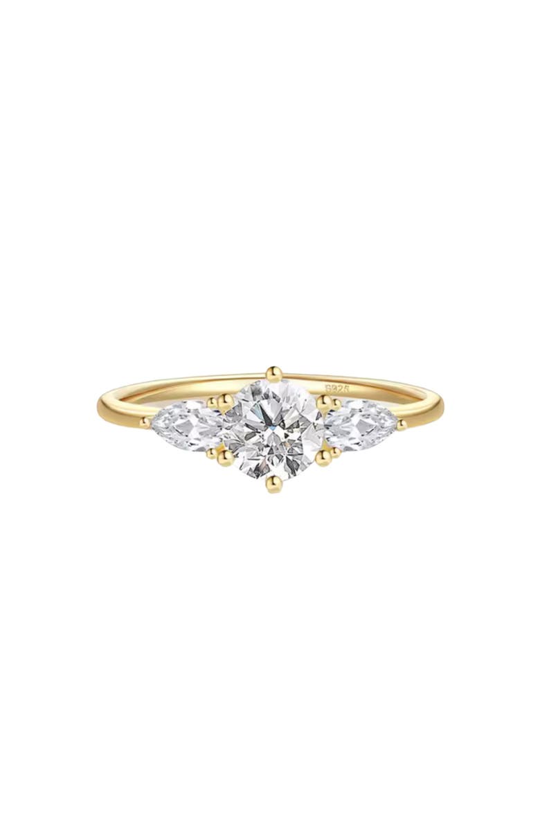 Hollywood Sensation Mirage Elegant Ring with Round-Cut AAAAA Cubic Zirconia, Alternate, color, 