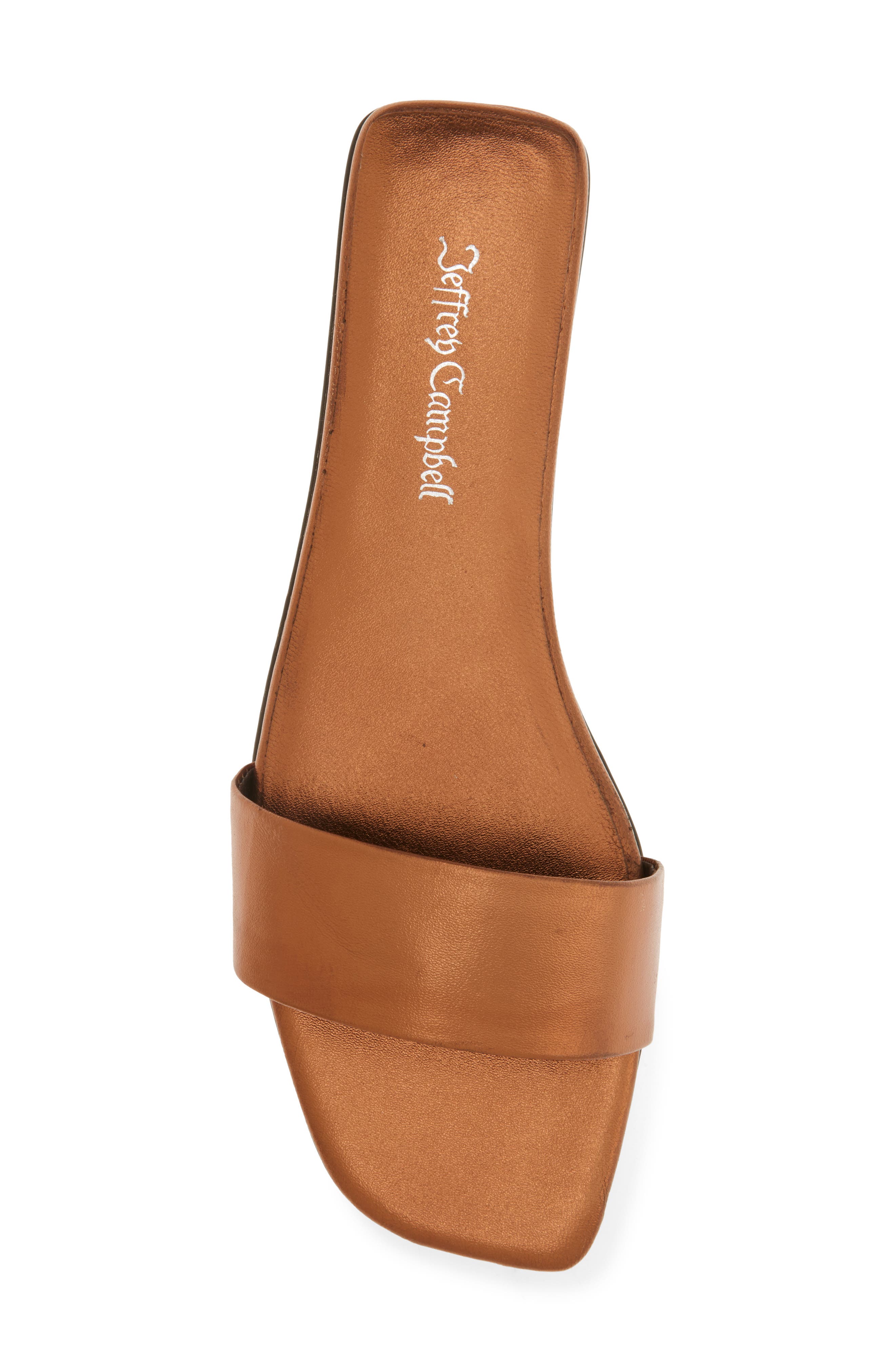 Vellum Slide Sandal, Alternate, color, BRONZE