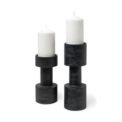 Bolton I Set of 2 Metal Table Candle Holders