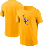 Nike Men's Nike Gold LSU Tigers Baseball Logo T-Shirt