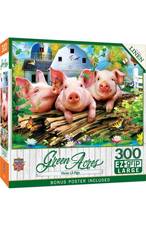 Three Lil' Pigs 300 Piece Jigsaw Puzzle