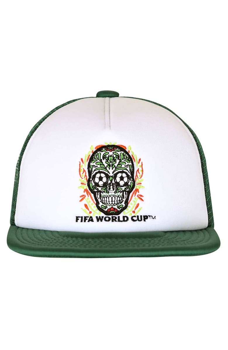 Outerstuff Men's Outerstuff White/Green Mexico National Team Defender Adjustable Trucker Hat, Alternate, color, White